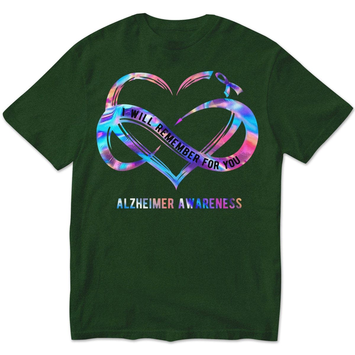 Lo recordaré por ti con corazón infinito, camiseta de concienciación sobre el Alzheimer