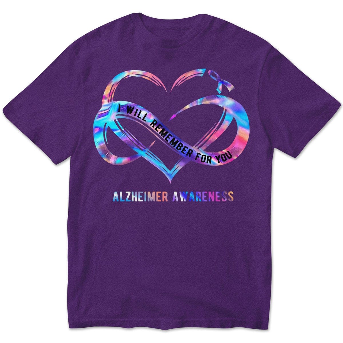 Lo recordaré por ti con corazón infinito, camiseta de concienciación sobre el Alzheimer