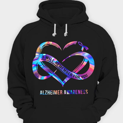 I Will Remember For You Alzheimer's Shirts