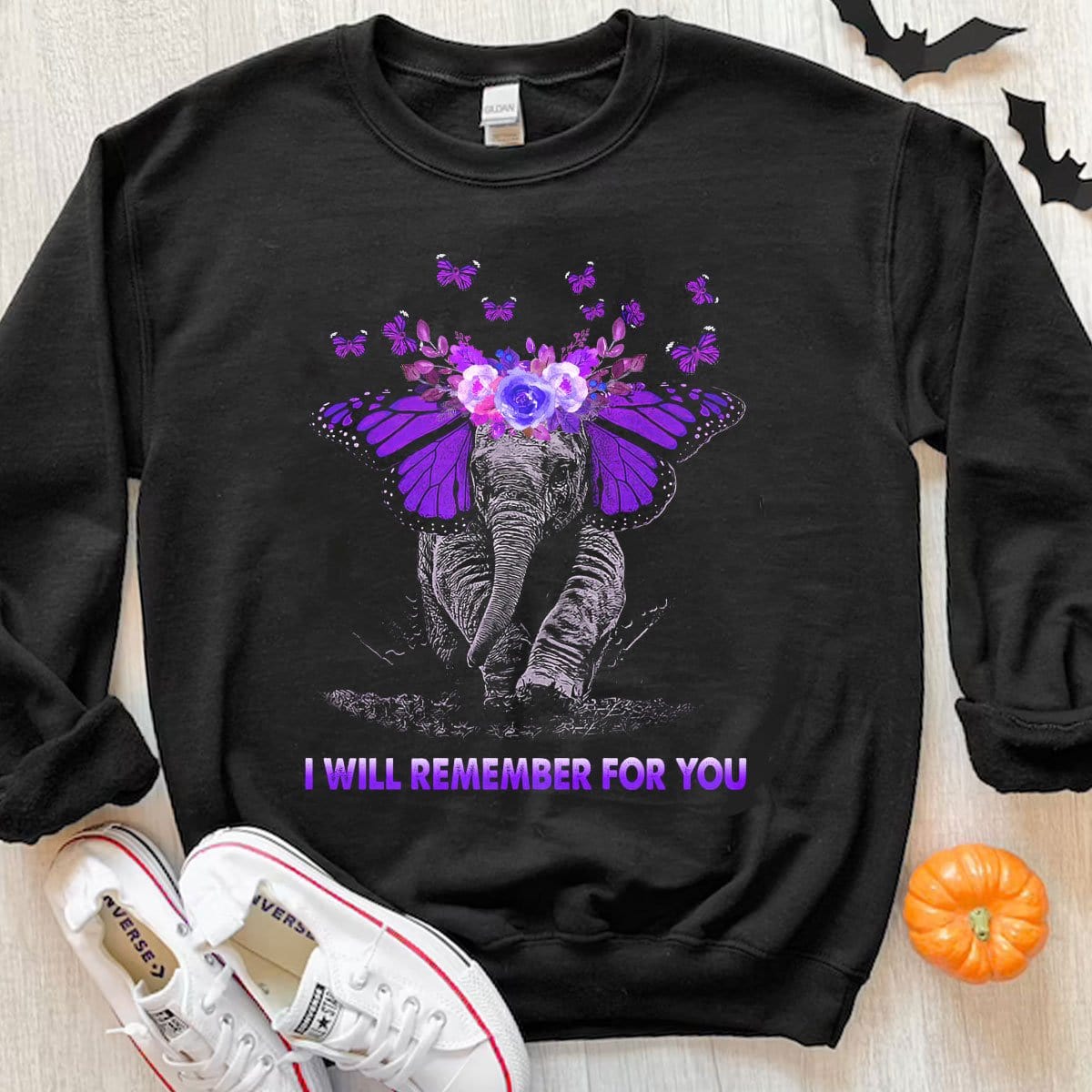 I Will Remember For You Elephant Alzheimer's Hoodie, Shirts