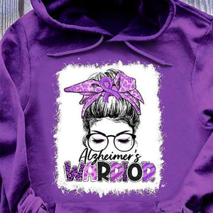 Camiseta de concienciación sobre el Alzheimer, guerrero del Alzheimer