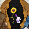 I'll Remember For You With Elephant & Sunflower, Alzheimer's Awareness Shirt, Dementia Shirts