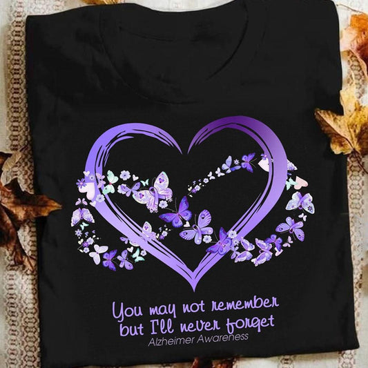 Puede que no lo recuerdes, pero yo nunca lo olvidaré, camiseta de Alzheimer