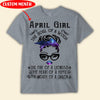 April Girl The Soul Of Witch Personalized Birthday Shirts