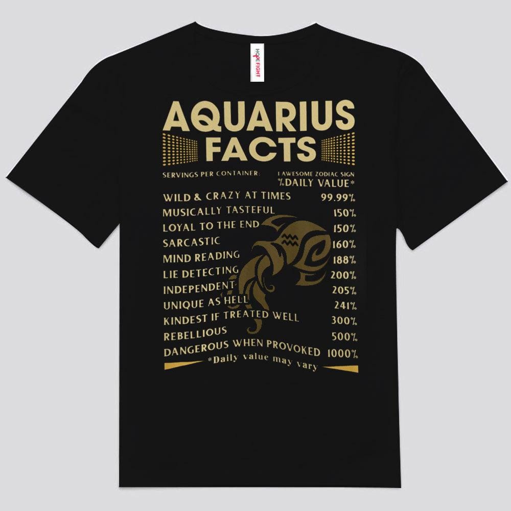 Camisetas con datos sobre Acuario
