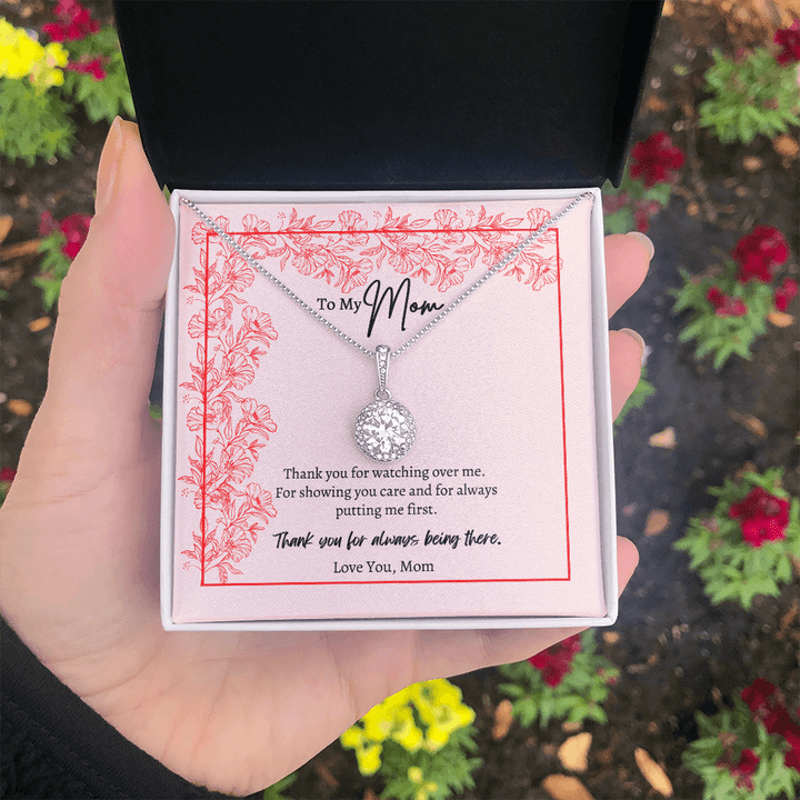 To My Mom Necklace Eternal Hope - Thank You For Watching Over Me For Showing You Care And For Always Putting Me First