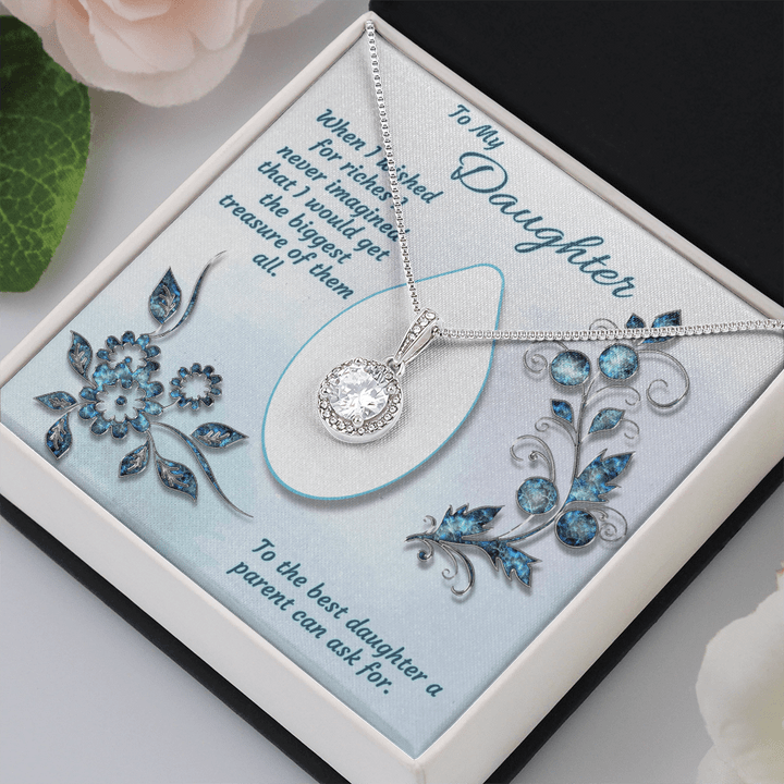 Para mi hija, collar eterno, regalos de joyería: cuando pedí riquezas, nunca imaginé que obtendría el tesoro más grande de todos