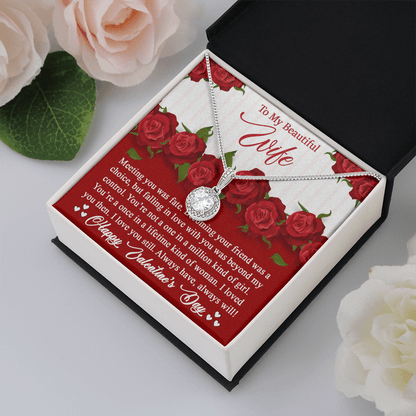 Para mi bella esposa, collar de esperanza eterna: collar de San Valentín para esposa. Enamorarse de ti estaba más allá de mi control