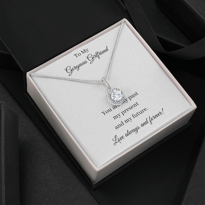Collar para mi hermosa novia: eres mi pasado, mi presente y mi futuro