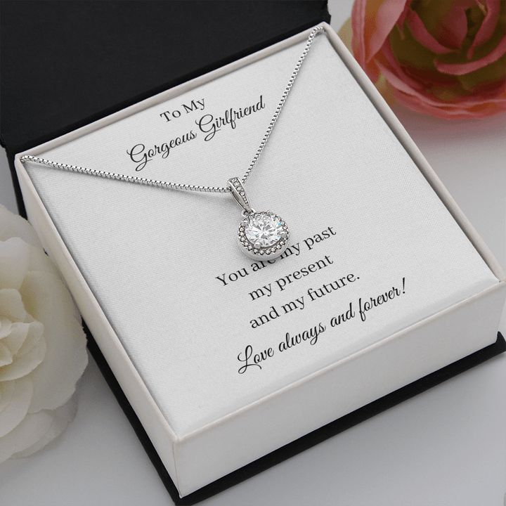 Collar para mi hermosa novia: eres mi pasado, mi presente y mi futuro