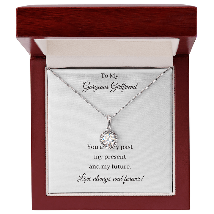 Collar para mi hermosa novia: eres mi pasado, mi presente y mi futuro