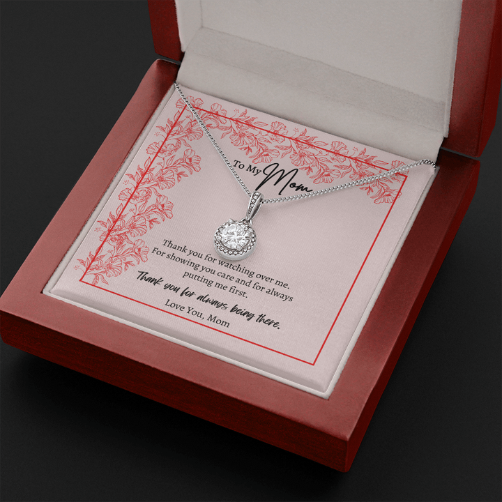 To My Mom Necklace Eternal Hope - Thank You For Watching Over Me For Showing You Care And For Always Putting Me First