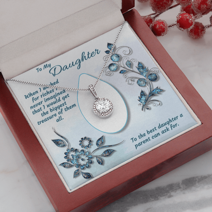 Para mi hija, collar eterno, regalos de joyería: cuando pedí riquezas, nunca imaginé que obtendría el tesoro más grande de todos