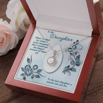 Para mi hija, collar eterno, regalos de joyería: cuando pedí riquezas, nunca imaginé que obtendría el tesoro más grande de todos