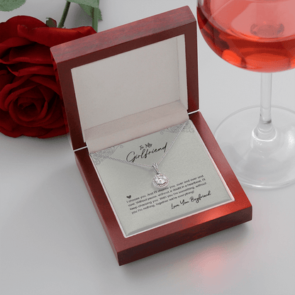 Para mi novia, collar de esperanza eterna de tu novio: contigo soy algo, sin ti no soy nada. Juntos somos todo.