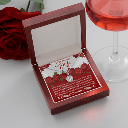 Para mi bella esposa, collar de esperanza eterna: collar de San Valentín para esposa. Enamorarse de ti estaba más allá de mi control