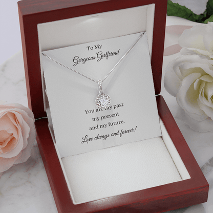 Collar para mi hermosa novia: eres mi pasado, mi presente y mi futuro