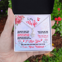 To My Wife Necklace From Husband - You Can't Stop Me From Loving You Alluring Beauty Necklace