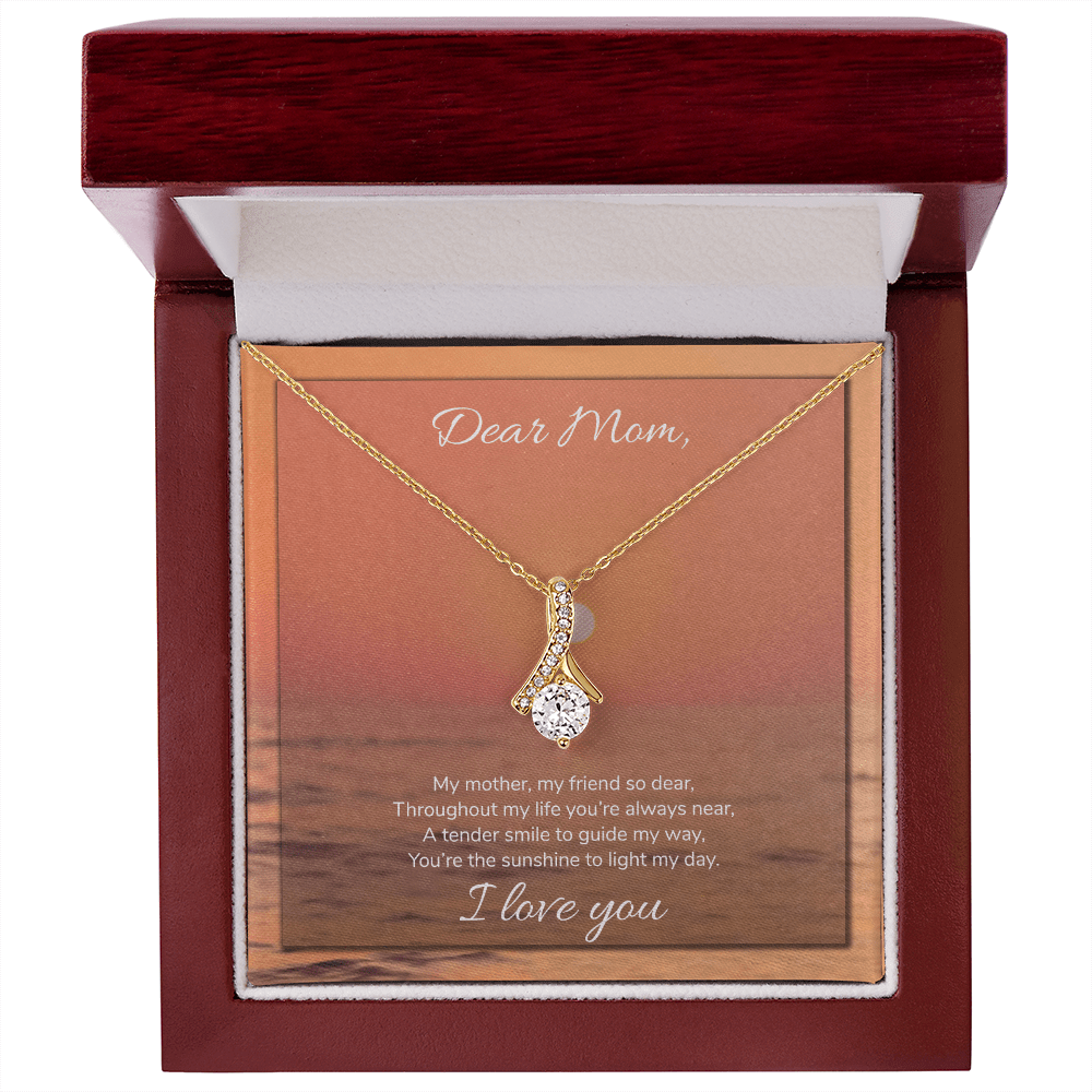 Dear Mom Alluring Necklace - My Mother, My Friend So Dear You Are The Sunshhine To Light My Day