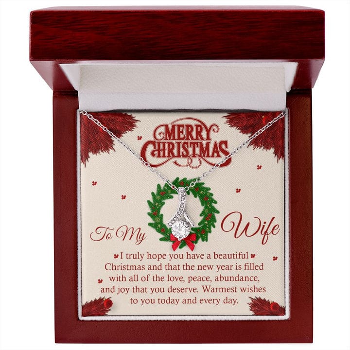 To My Wife Necklace - Merry Christmas - I Truly Hope You Have A Beautiful Christmas