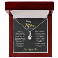To My Mom Necklace From Loving Son - I Will Always Be Your Little Boy And You Will Always Be My Loving Mother