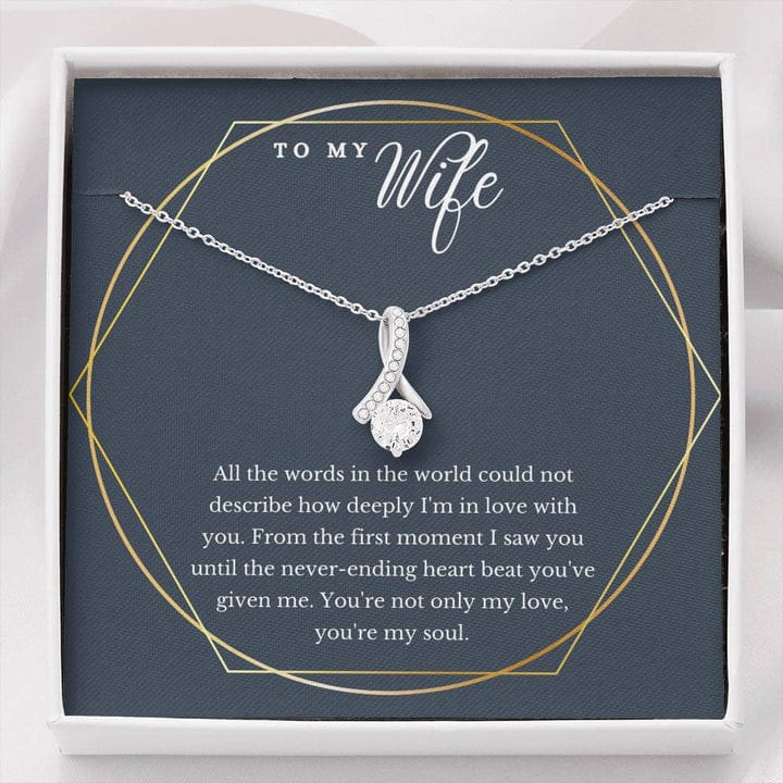 To My Wife Necklace Jewellery - All The Words In The World Could Not Describe How Deeply I'm In Love With You