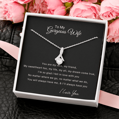 Para mi hermosa esposa, collar de belleza seductora: eres mi amor, mi amiga, mi corazón, mi todo