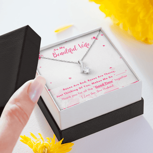 To My Beautiful Wife - Thank You For All The Good Time Together - Alluring Beauty Necklace