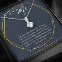 To My Wife Necklace Jewellery - All The Words In The World Could Not Describe How Deeply I'm In Love With You
