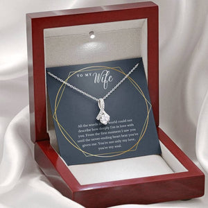 To My Wife Necklace Jewellery - All The Words In The World Could Not Describe How Deeply I'm In Love With You