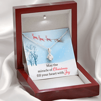 Christmas Necklace Jewellery Gift For Wife, Daughter, Girlfriend - May The Miracle Of Christmas Fill Your Heart With Joy