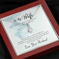 To My Wife Alluring Beauty Necklace From Husband - I Choose You And I'll Choose You Over And Over And Over