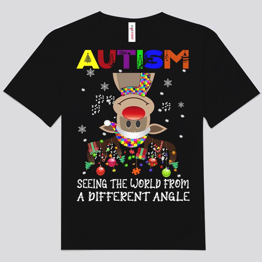 Viendo el mundo desde un ángulo diferente Camisetas de autismo