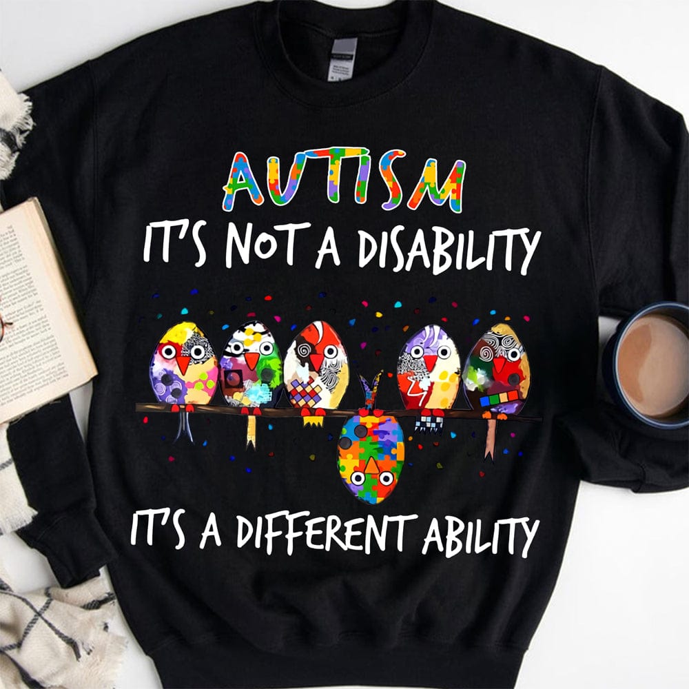 Autism It's Not Disability It's A Different Ability Easter Egg & Owl Shirts