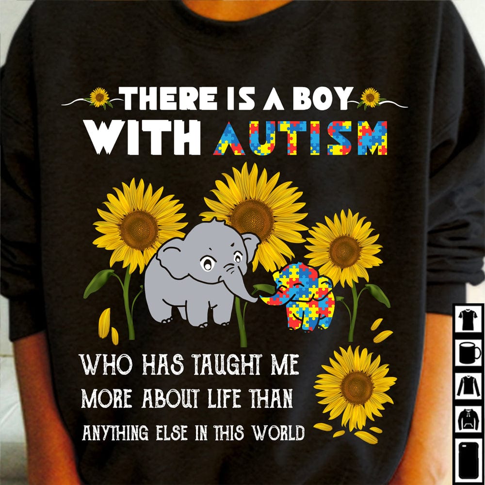 Hay un niño con autismo que me ha enseñado más sobre la vida Camisetas