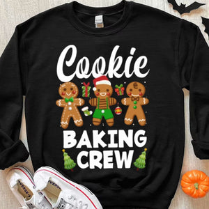 Sudadera con capucha y camisetas navideñas de Cookie Baking Crew