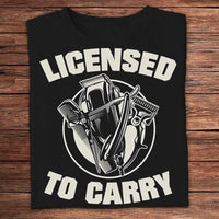 Licensed To Carry Barber Shirts