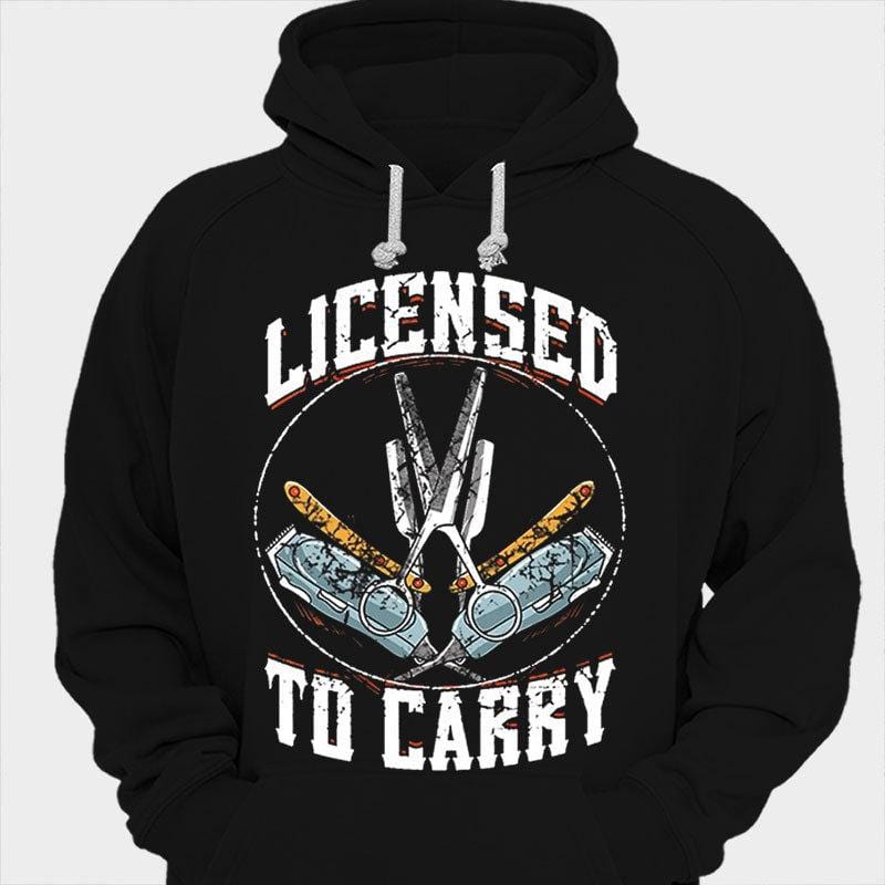 Licensed To Carry Barber Shirts