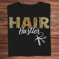 Hair Hustler Leopard Barber Shirts