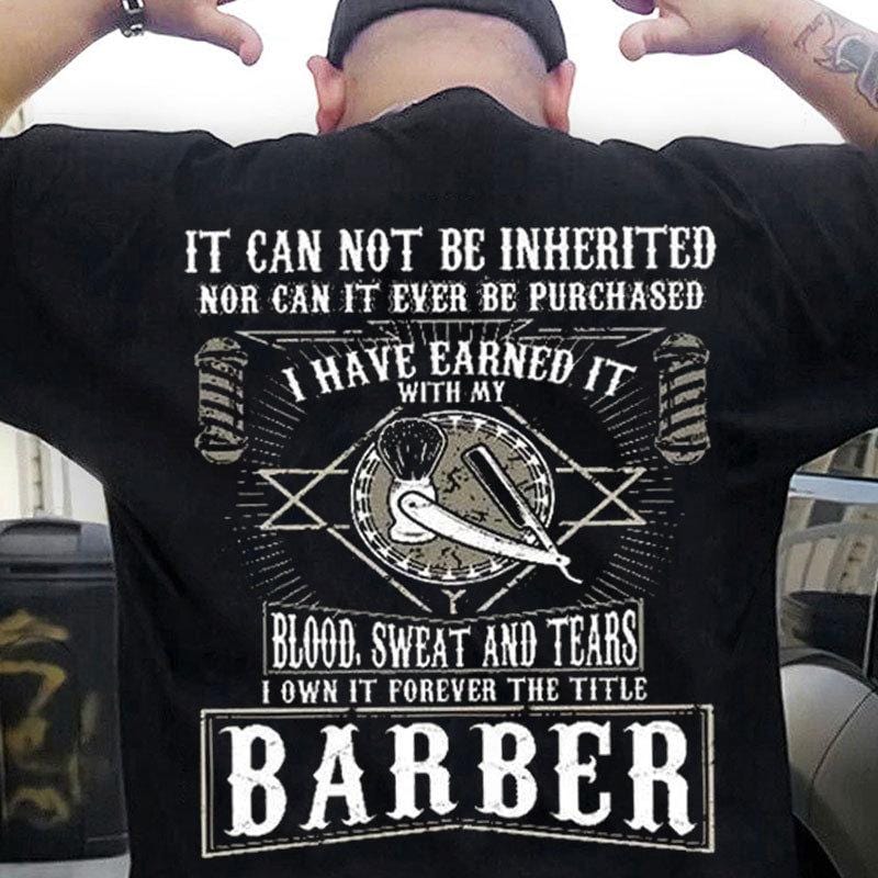 It Can Not Be Inherited Barber Shirts