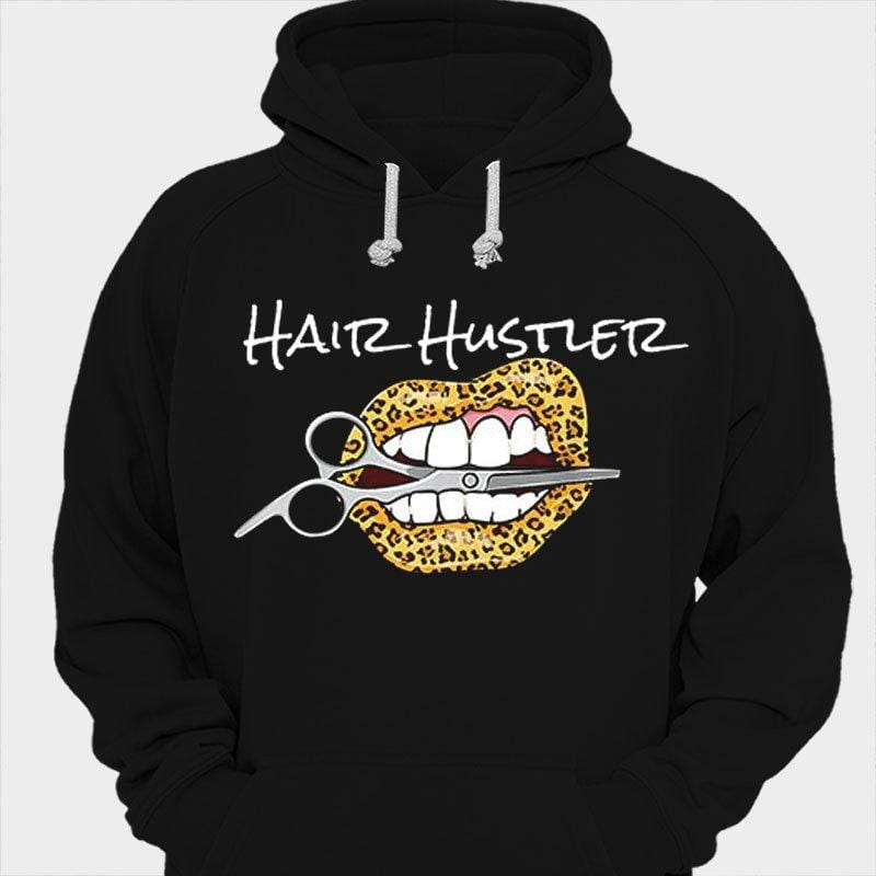 Camisetas de peluquero con estampado de leopardo de Hair Hustler