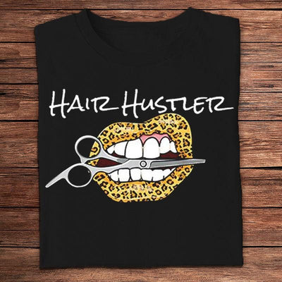 Hair Hustler Leopard Barber Shirts