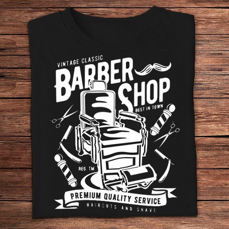 Vintage Classic Barber Shop Premium Quality Service Shirts