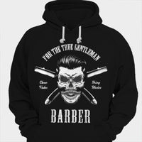 For The True Gentleman Barber Skull Shirts