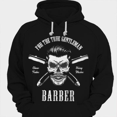For The True Gentleman Barber Skull Shirts