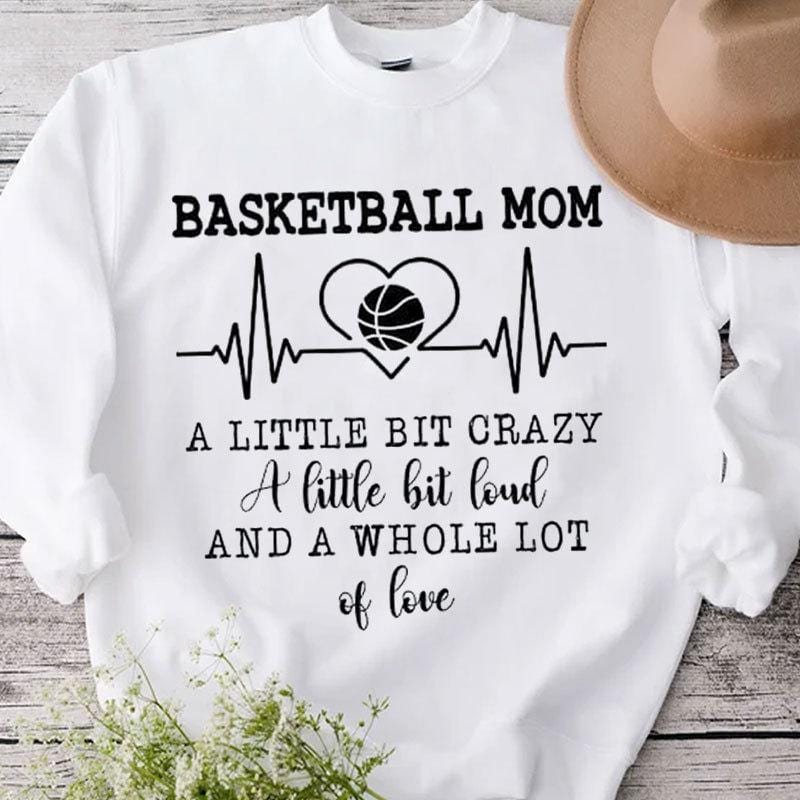 Camisetas de mamá del baloncesto un poco loca y con mucho amor