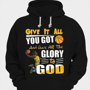 Dalo todo y dale toda la gloria a Dios Camisetas de baloncesto