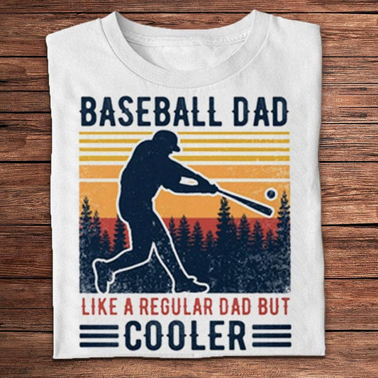 Papá del béisbol como un papá normal pero con camisetas vintage más geniales