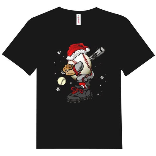 Camiseta de béisbol navideña de Papá Noel
