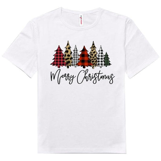 Camiseta con el árbol de béisbol de Feliz Navidad